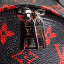 LV Infarouge Monogram Palm Spring PM Backpack - Black/Red