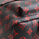 LV Infarouge Monogram Palm Spring PM Backpack - Black/Red