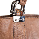 GU Guccissima Bamboo Leather Handbag- Brown OUTLET FINAL SALE