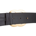 GU GG Marmont Wide Belt - Black