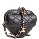 CH Mini CC In Love Heart Belt Bag - Quilted Lambskin