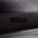 CH Boy Bag Medium Quilted Caviar - Black