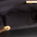 CH Tweed Top Handle School Memory Flap Bag - Black