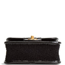 CH Tweed Top Handle School Memory Flap Bag - Black