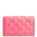 GU GG Matelasse Chain Wallet - Pink