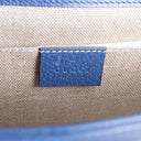GU Interlocking G Dollar Bag - Blue