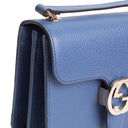 GU Interlocking G Dollar Bag - Blue