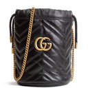 GU GG Marmont Small Bucket Bag - Black