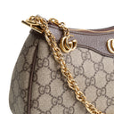 GU GG Supreme Ophidia Small Shoulder Bag - Beige & Ebony