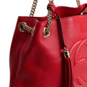 GUI Soho Medium Chain Tote - Red