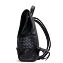 BT VENETA Leather Intrecciato Back To School Backpack - Black
