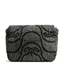 CH CC Denim Wave Flap Bag - Gray