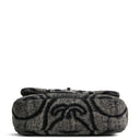 CH CC Denim Wave Flap Bag - Gray