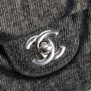 CH CC Denim Wave Flap Bag - Gray