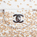 CH Sequins Flap Bag - Ivory