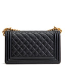 CH Caviar Medium Boy Bag - Black