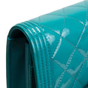 CH Patent Boy Wallet On Chain - Turquoise