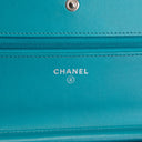 CH Patent Boy Wallet On Chain - Turquoise