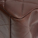 CH Vintage Lambskin Quilted CC Bakelite Turnlock Tote - Brown
