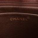 CH Vintage Lambskin Quilted CC Bakelite Turnlock Tote - Brown