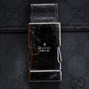 GU GG Canvas Waist Bag - Black OUTLET FINAL SALE