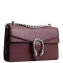 GU Leather Crystal Embellished Dionysus Small - Burgundy