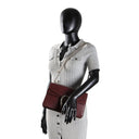 GU Leather Crystal Embellished Dionysus Small - Burgundy