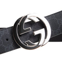 GU GG Supreme Interlocking G Belt - Black