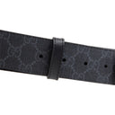 GU GG Supreme Interlocking G Belt - Black