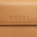 GU Leather French Wallet - Cognac