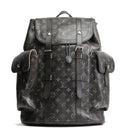 LV Christopher MM Brushed Monogram Eclipse Cowhide Backpack